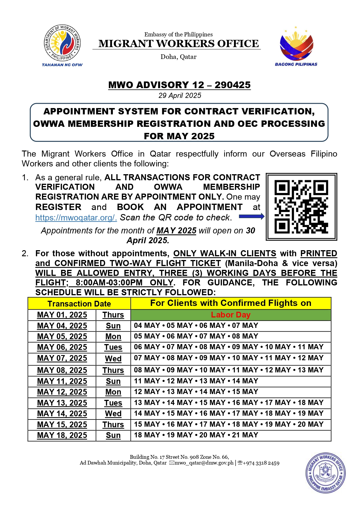 MWO ADVISORY 12 S.2025 MAY page 0001